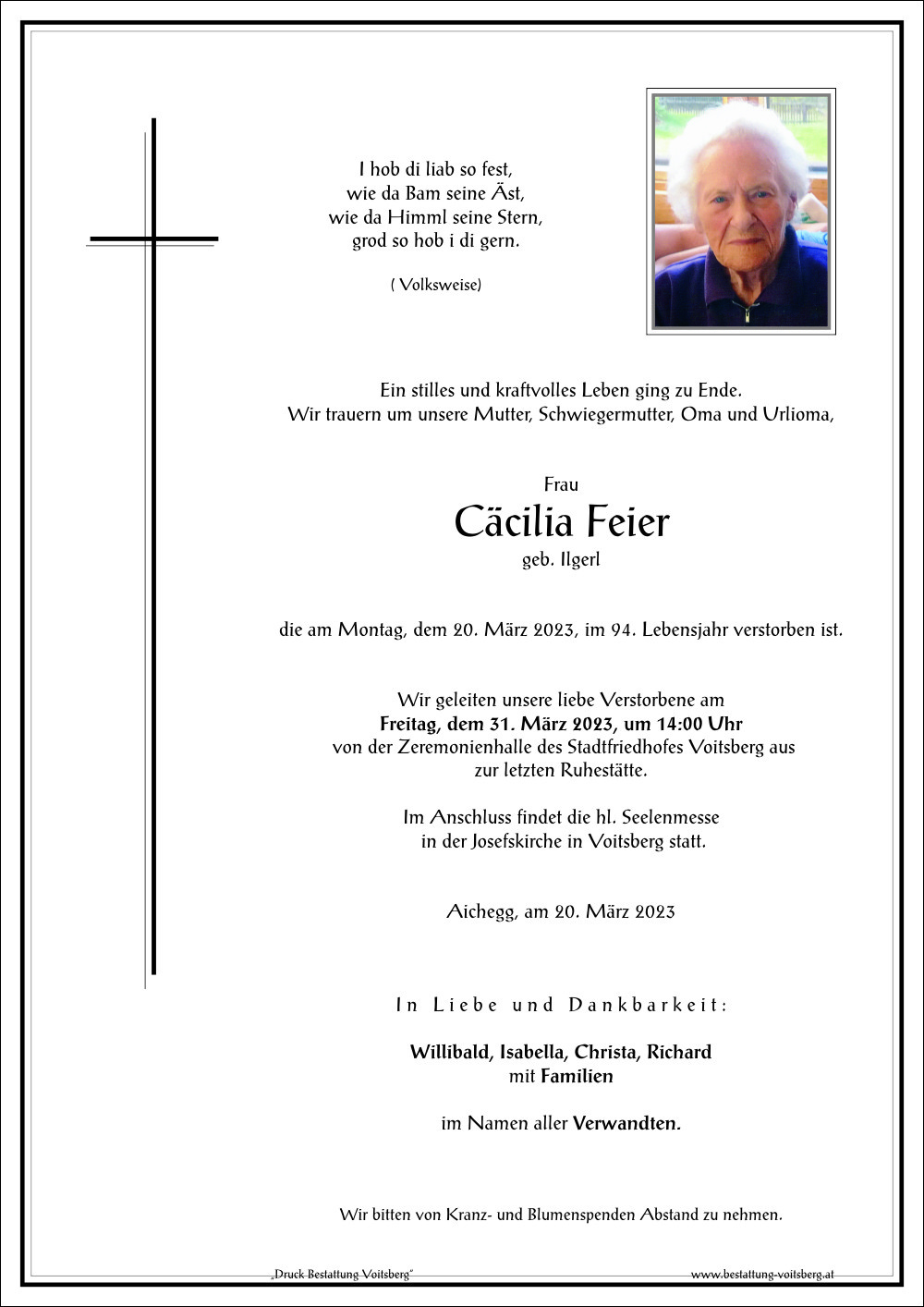 Cäcilia Feier