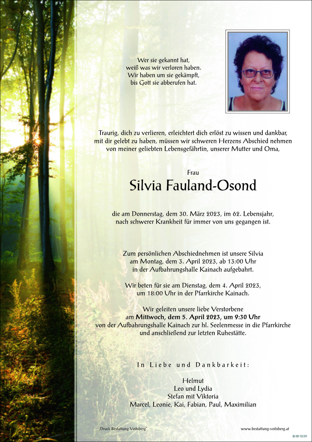 Silvia Fauland-Osond